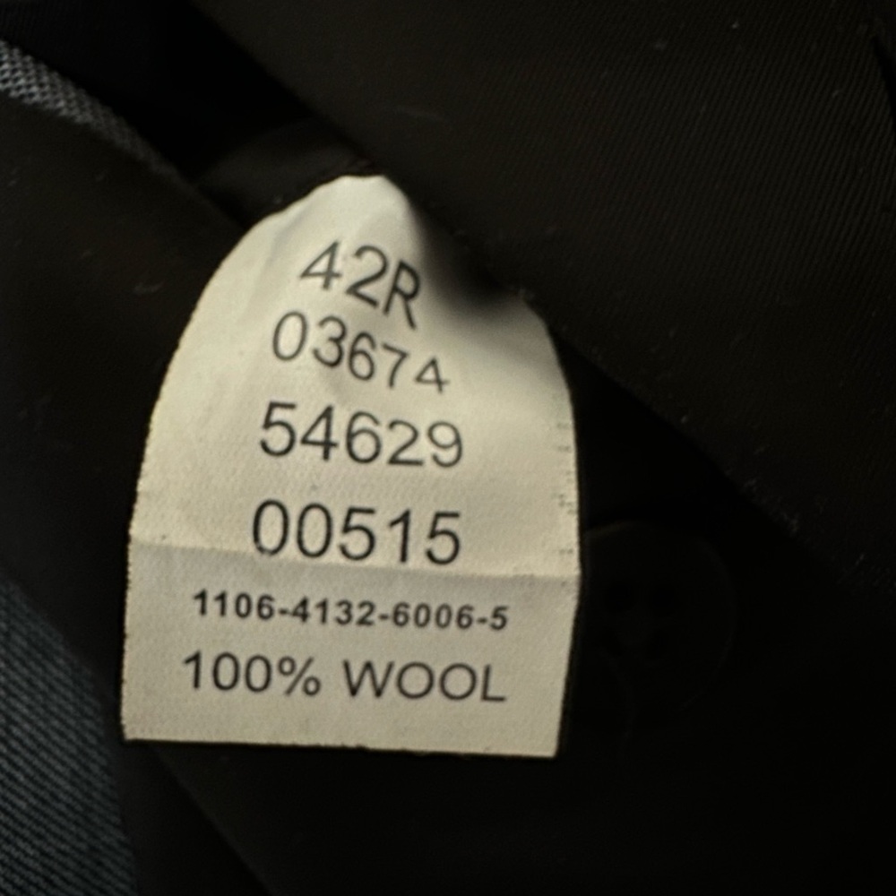 Joseph Jos A Bank Wool Gray 2 Piece Suit Slim Fit 42r - Picture 8 of 9
